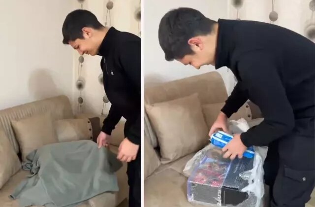 Annesi yoğurt yaptı sandı, örtüyü açınca unutamayacağı bir an yaşadı