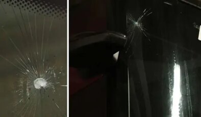 Trabzonspor takım otobüsüne taşlı saldırı