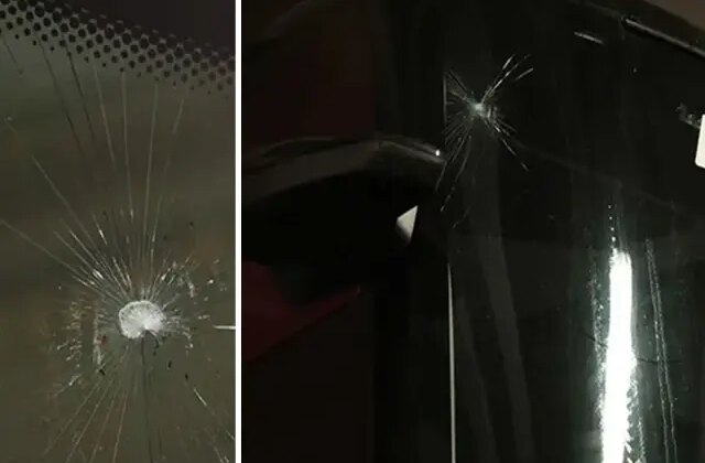 Trabzonspor takım otobüsüne taşlı saldırı