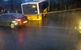 Arnavutköy’de içinde yolcuların bulunduğu İETT otobüsü ormanlık alana uçtu, faciadan dönüldü