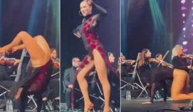 Aşkın Nur Yengi konserinin önüne geçen dansçı