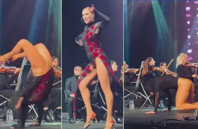 Aşkın Nur Yengi konserinin önüne geçen dansçı