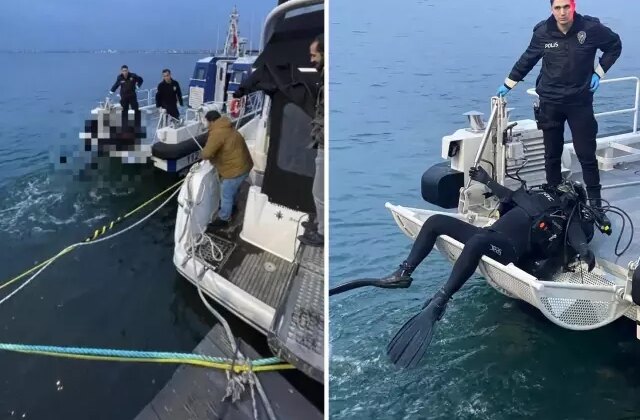 Balıkçılar, denizde dalgıç kıyafetli erkek cesedi buldu