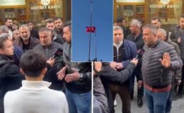 Bayrak indirme olayı sonrası ayağa kalkan ilçe: Bize mal etmesinler