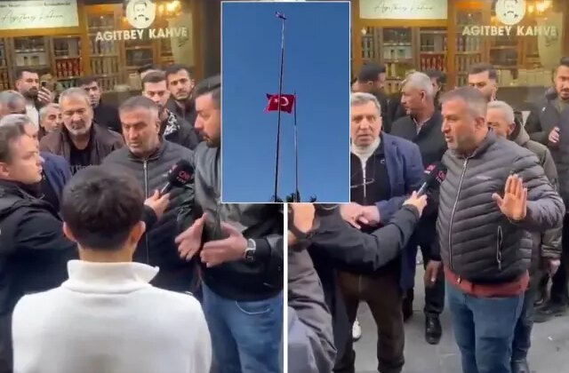 Bayrak indirme olayı sonrası ayağa kalkan ilçe: Bize mal etmesinler