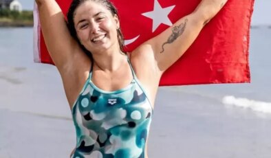 Bengisu Avcı, buz yüzmede Türkiye rekoru kırdı