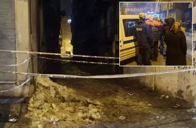 Binanın kolonu çatladı! İki apartman tahliye edildi