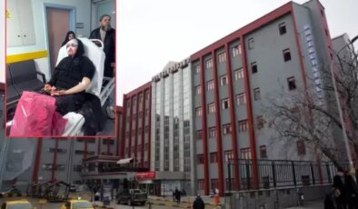 Boşanma aşamasındaki eşine kaldırım taşıyla saldırdı