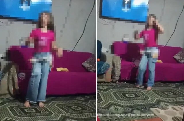 Böyle anne olmaz olsun! Para için küçük kızını canlı yayında dans ettirdi