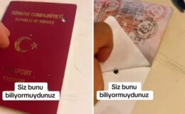 Bu gerçek olabilir mi? Pasaportunun arkasını yırttı, gördüğü karşısında şoke oldu