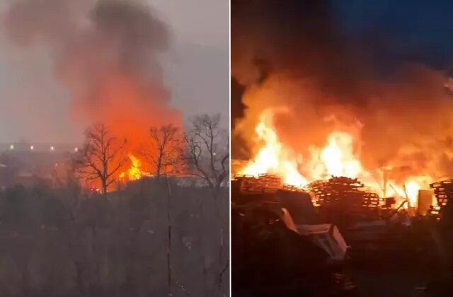 Bursa’da ahşap palet fabrikasında yangın paniği