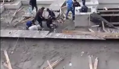 Bursa’da inşaat alanında beton dökümü sırasında göçük: 1 ölü