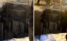 Buzlanma nedeniyle kontrolden çıktı, köprüden düştü