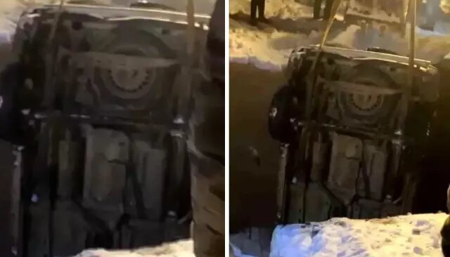 Buzlanma nedeniyle kontrolden çıktı, köprüden düştü