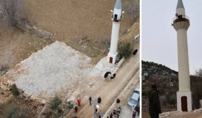 Cemaat de imam da minare de var fakat cami yok