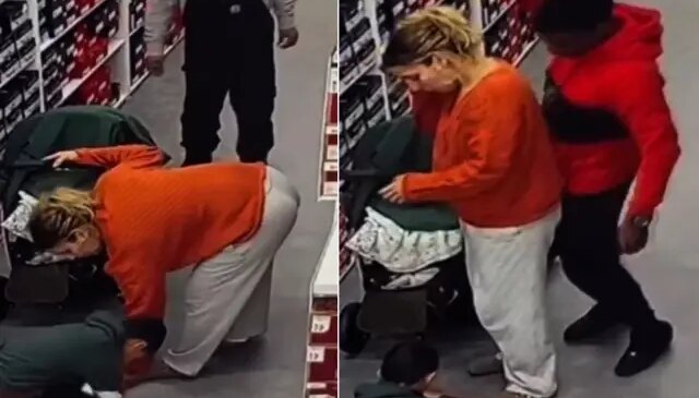 Çocuğunun yanında anneye iğrenç hareket