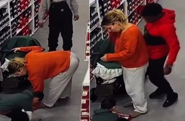 Çocuğunun yanında anneye iğrenç hareket