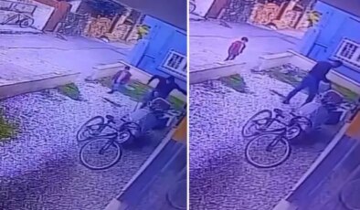 Çocukların gözü önünde köpeği katletti