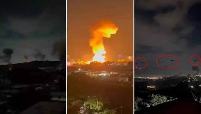 Çok sayıda patlamanın yaşandığı Venezuela’dan ilk görüntüler