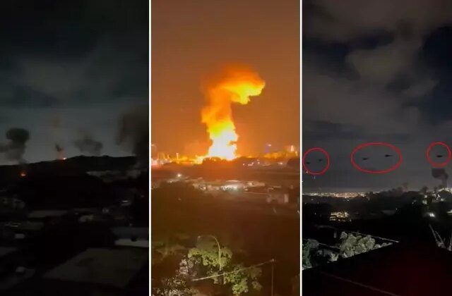 Çok sayıda patlamanın yaşandığı Venezuela’dan ilk görüntüler