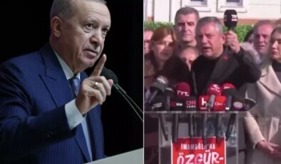 Cumhurbaşkanı Erdoğan’dan Özel’in bu görüntüsüne sert tepki: Utanmadan mikrofon tokatlıyorlar