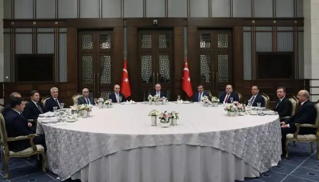 Cumhurbaşkanı Erdoğan, yasama, yürütme ve yargı organlarının temsilcileriyle bir araya geldi