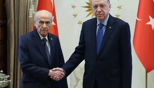 Cumhurbaşkanı Erdoğan, MHP lideri Bahçeli’yi kabul etti