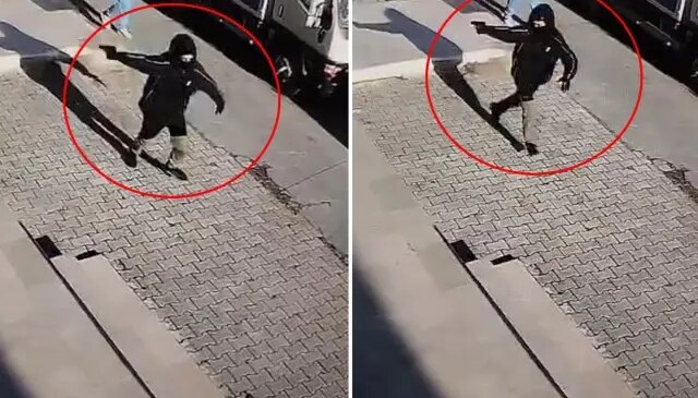 Dehşete düşüren görüntü: 14 yaşındaki çocuk markete ateş açtı