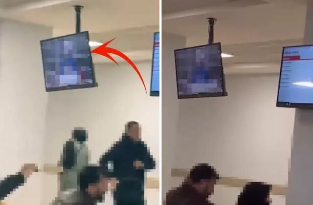 Devlet hastanesinde sıra numarasına yansıyan görüntü olay oldu