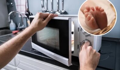 Yeni doğan bebeğini mikrodalga fırında öldürdü