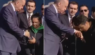 Erdoğan’ın Aydın programında dikkat çeken an