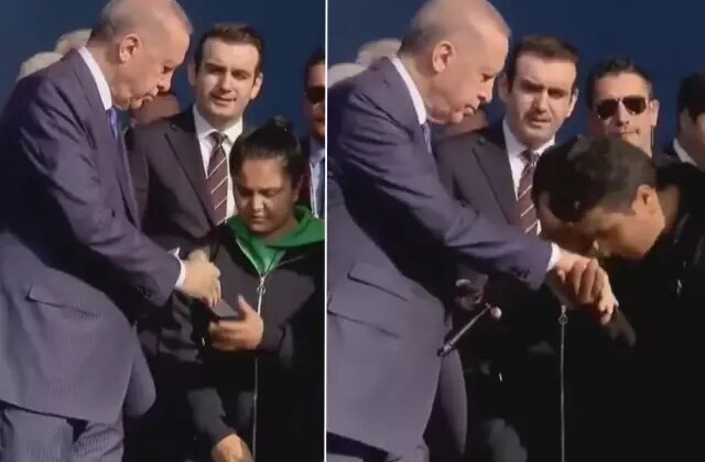 Erdoğan’ın Aydın programında dikkat çeken an