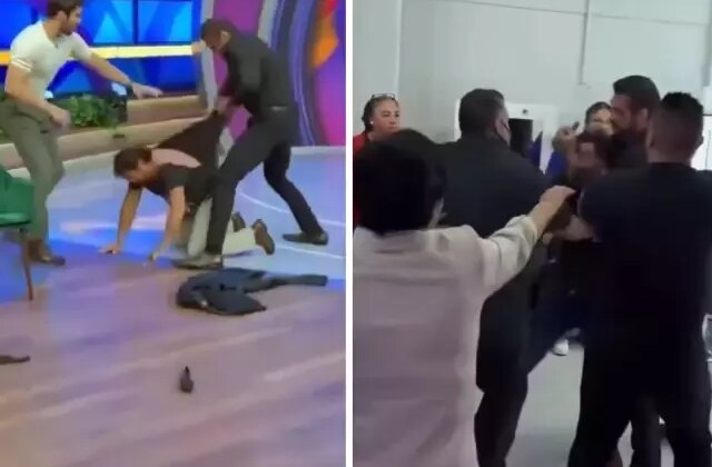 Eski WWE şampiyonu, canlı yayında konukları ve yayın ekibini dövdü