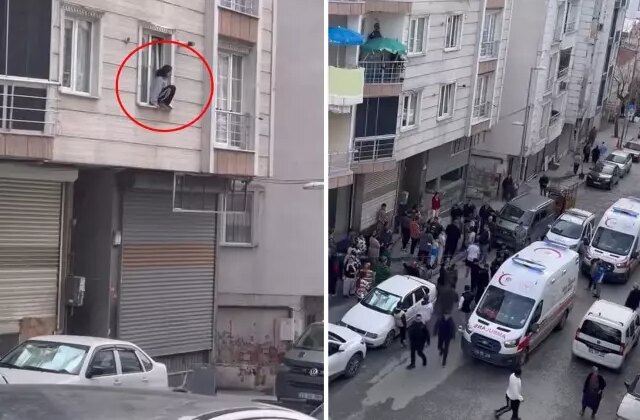 Görüntü İstanbul’dan! Kendisine yapılanlara dayanamayan genç kadın, camdan atladı