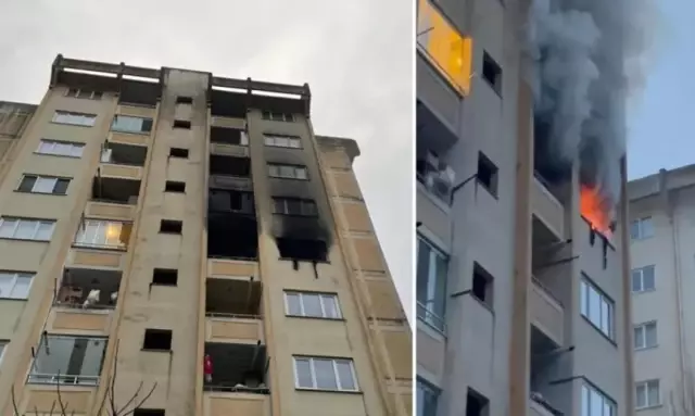 Evini ateşe verdi, babasıyla birlikte mahsur kaldı