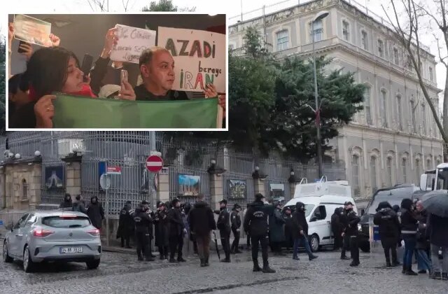 Ailelerinden haber alamayan İranlılar İstanbul’da da sokağa çıktı