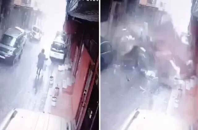 Fırtına dehşeti yaşattı! Ölümden saniyelerle kurtuldular