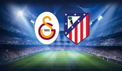 Galatasaray-Atletico Madrid karşılaşmasının ilk 11’leri belli oldu