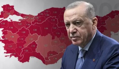 Oranlar alam veriyor! “Türkiye için felaket” diyen Erdoğan’ı haklı çıkartan harita