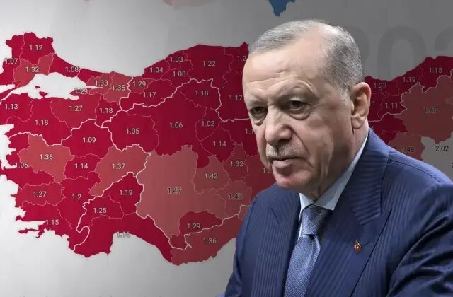 Oranlar alam veriyor! “Türkiye için felaket” diyen Erdoğan’ı haklı çıkartan harita