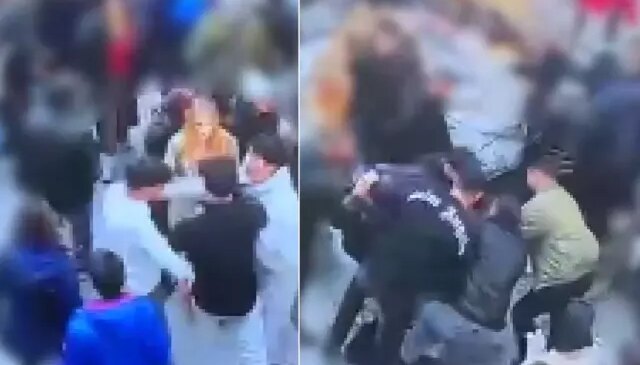 Görüntü İstanbul’un tarihi semtinden! Turisti tekme tokat dövdü