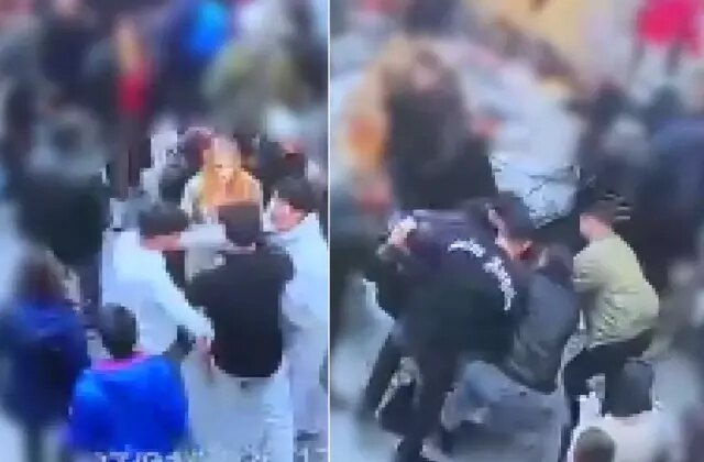 Görüntü İstanbul’un tarihi semtinden! Turisti tekme tokat dövdü