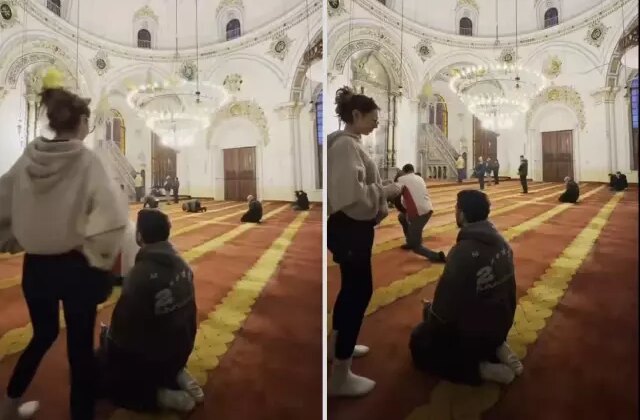 Görüntü Konya’daki bir camiden! Videoyu izleyen herkes Bakan Yerlikaya’yı etiketledi