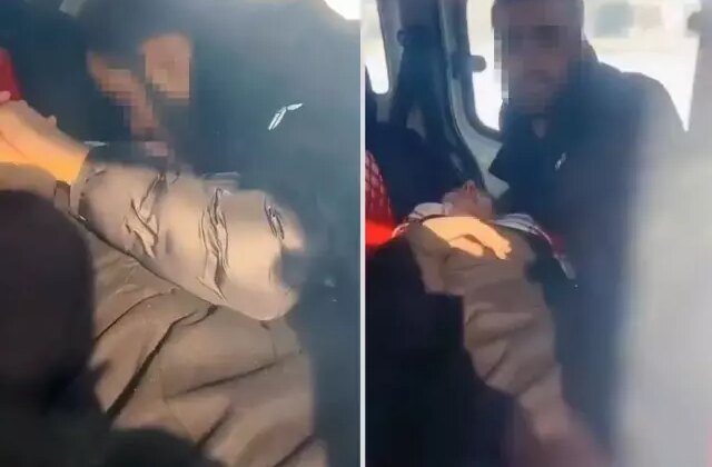 Görüntü Türkiye’den! Arabada uygunsuz yakalanan çift, öfkeli teyzenin hışmına uğradı