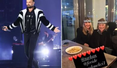 Güler Sabancı da Tarkan hayranı, konsere bandanası ile katıldı