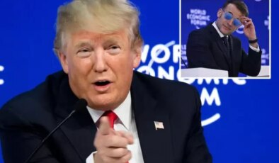 Yeni tarzı Macron’u Trump’ın diline düşürdü! Konuşmasına ara verip dalgasını geçti