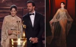 Hande Erçel Suudi Arabistan’daki ödül töreninde Arapça konuştu