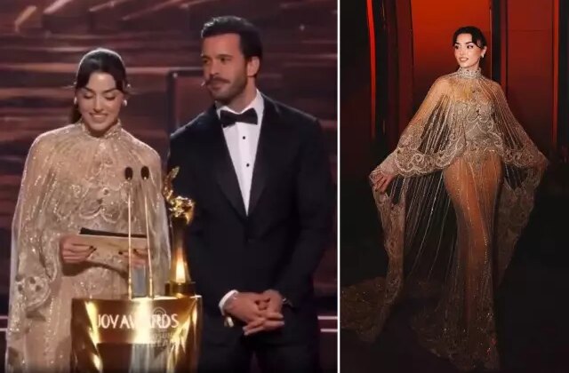 Hande Erçel Suudi Arabistan’daki ödül töreninde Arapça konuştu