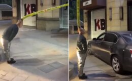 Dünya onu konuşuyor! Hayattan sıkılıp “otopark bariyeri” oldu