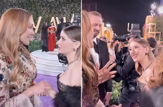 Hazal Kaya, Meryem Uzerli’yi görünce kendini tutamadı Yaşlan artık be kadın!